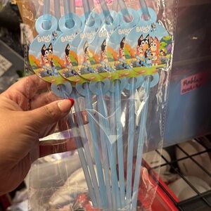 Party Straws - Blue